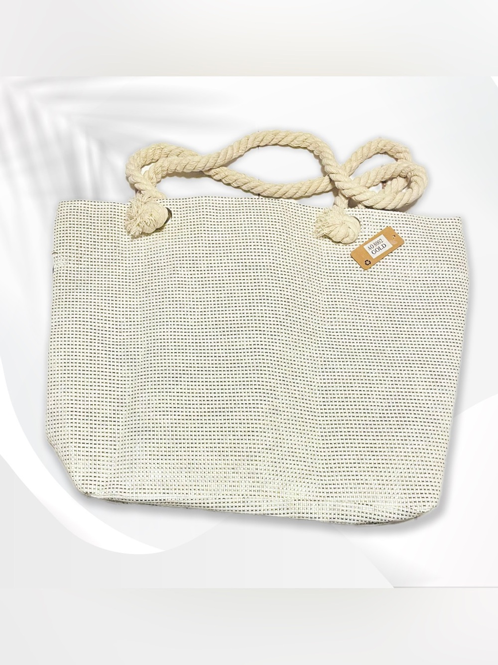 Leopard Print Tote Bag with Rope Handles - Picture 4 of 15